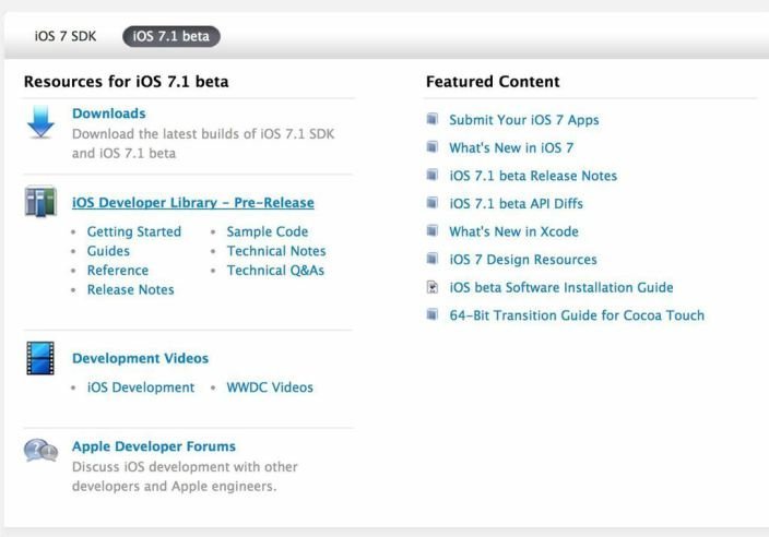 Betaversion von iOS 7.1 Betaversion von iOS 7.1