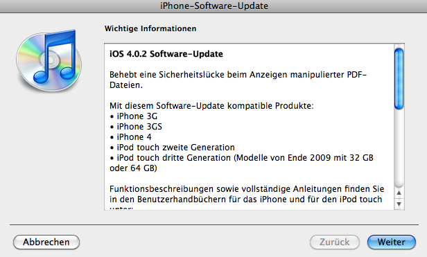 iOS 4.0.2 iOS 4.0.2