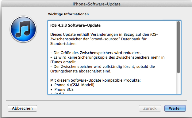 iOS 4.3.3 iOS 4.3.3