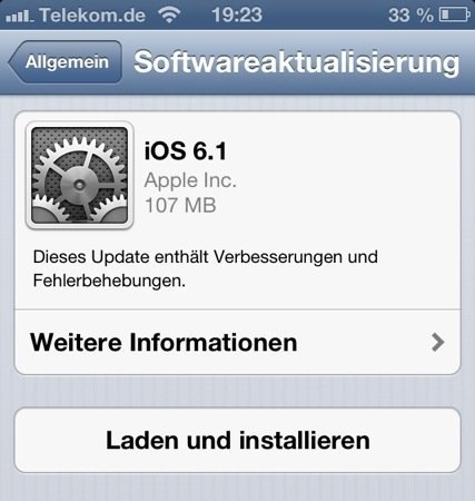 iOS 6.1 iOS 6.1