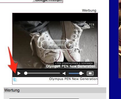 Video-Werbung mit Tweet-Button Video-Werbung mit Tweet-Button