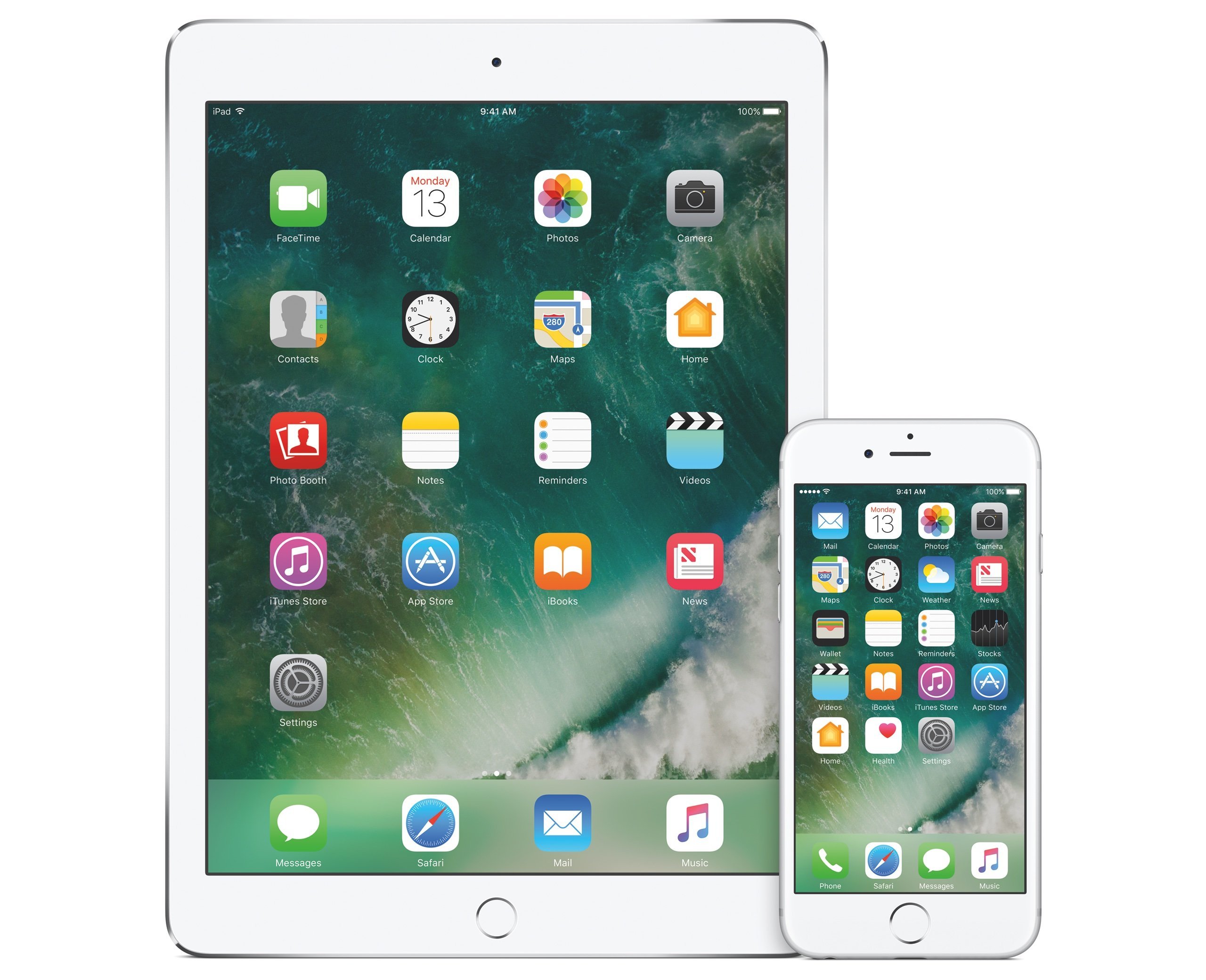 iOS 10 Home-Screen auf iPhone und iPad - Bild: Apple