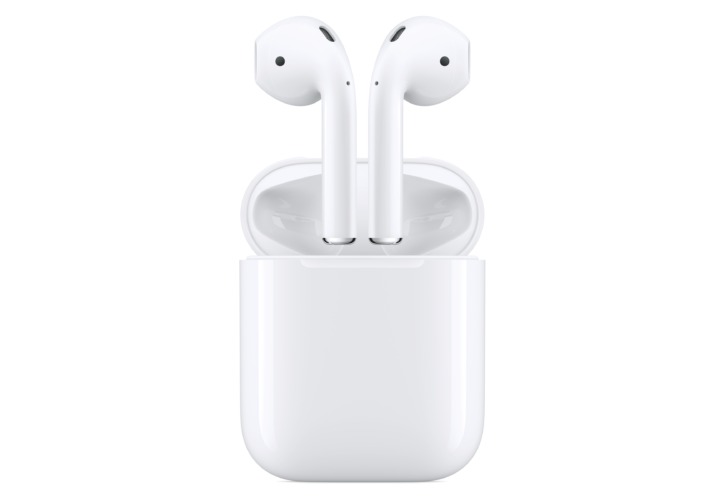 AirPods mit Case (geöffnet), Bild: Apple AirPods mit Case (geöffnet), Bild: Apple