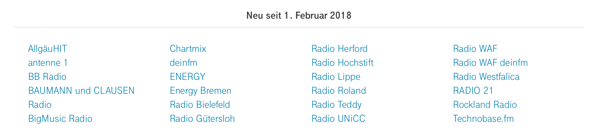 Neu bei StreamOn im Februar 2018 - Deutsche Telekom - Screenshot