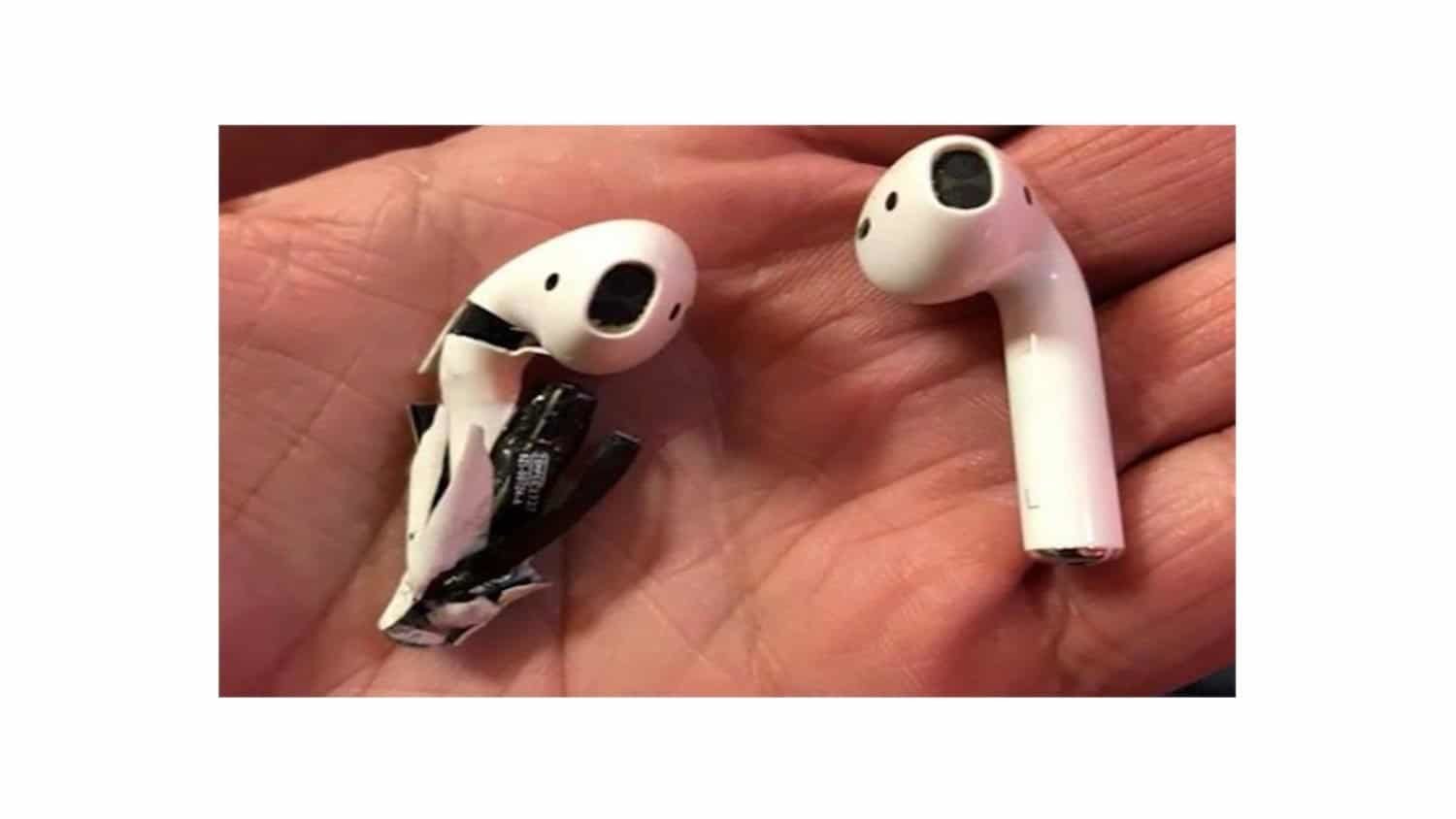 Ausgebrannter AirPod - 9to5Mac