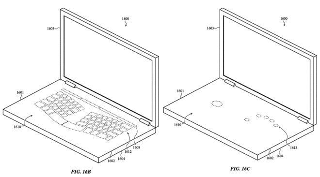Virtuelle Touch-Keyboard-Elemente - AppleInsider / US-Patent- und Markenamt