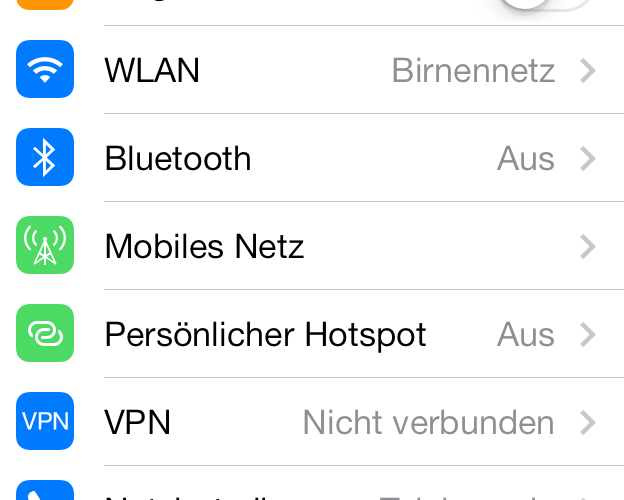 iOS-7-Beta-5: Einstellungen iOS-7-Beta-5: Einstellungen