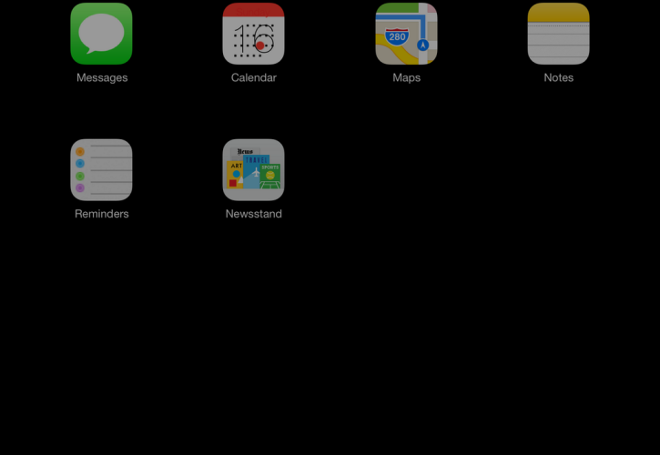 iOS 7 – Control Center auf dem iPad iOS 7 – Control Center auf dem iPad