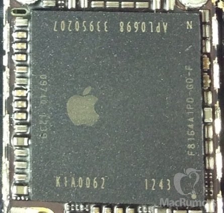 Foto zeigt möglichen Apple A7, Foto: MacRumors Foto zeigt möglichen Apple A7, Foto: MacRumors