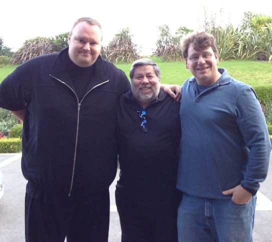 Kim DotCom, Steve Wozniak, Ira Rothken Kim DotCom, Steve Wozniak, Ira Rothken
