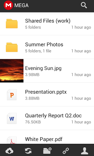 Mega Android-Screenshot Mega Android-Screenshot