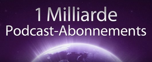 1 Milliarde Podcast-Abonnements 1 Milliarde Podcast-Abonnements