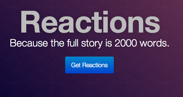 Reactions Reactions