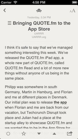 Reeder – Screenshot iPhone Reeder – Screenshot iPhone