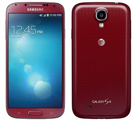Samsung Galaxy S4 in Aurora-Rot Samsung Galaxy S4 in Aurora-Rot