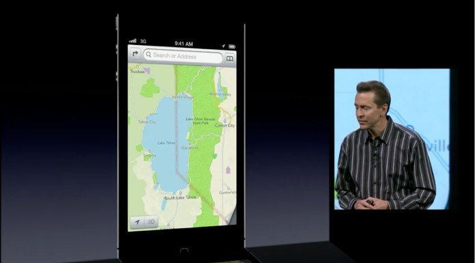 Maps-Applikation in iOS 6 Maps-Applikation in iOS 6